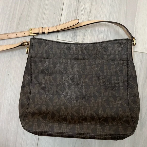 Michael Kors Brown Crossbody Bag with Signature Monogram - Picture 2 of 3